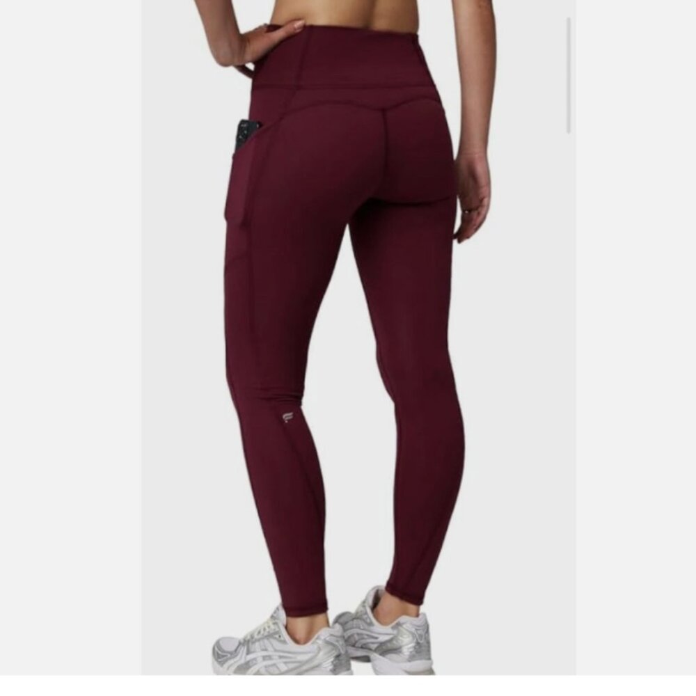 Fabletics Pureluxe Oasis High Waisted Tight Leggings Side Pockets Size M
